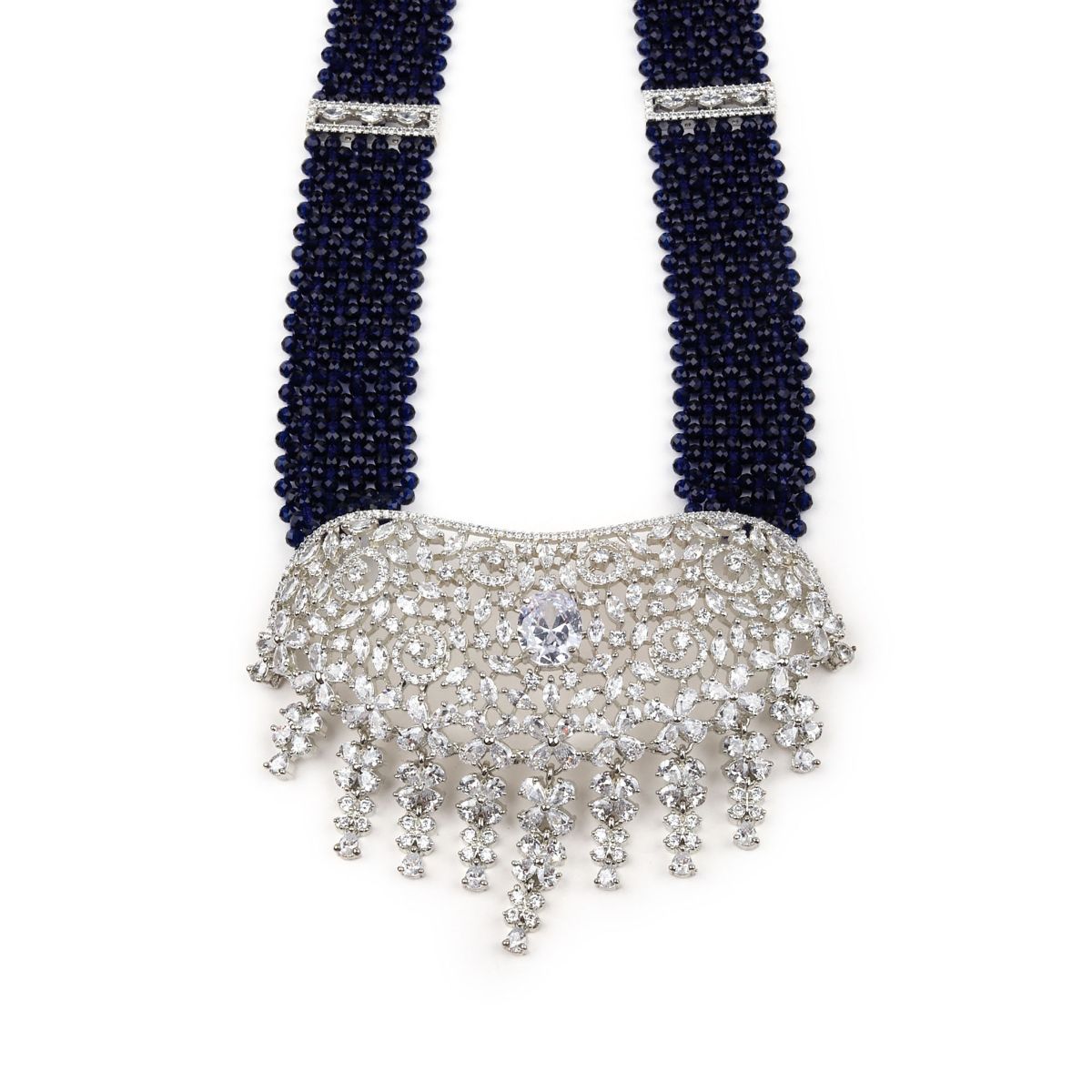 Beautiful Heavy Stone Western Choker Necklace + Earrings – Zevar
