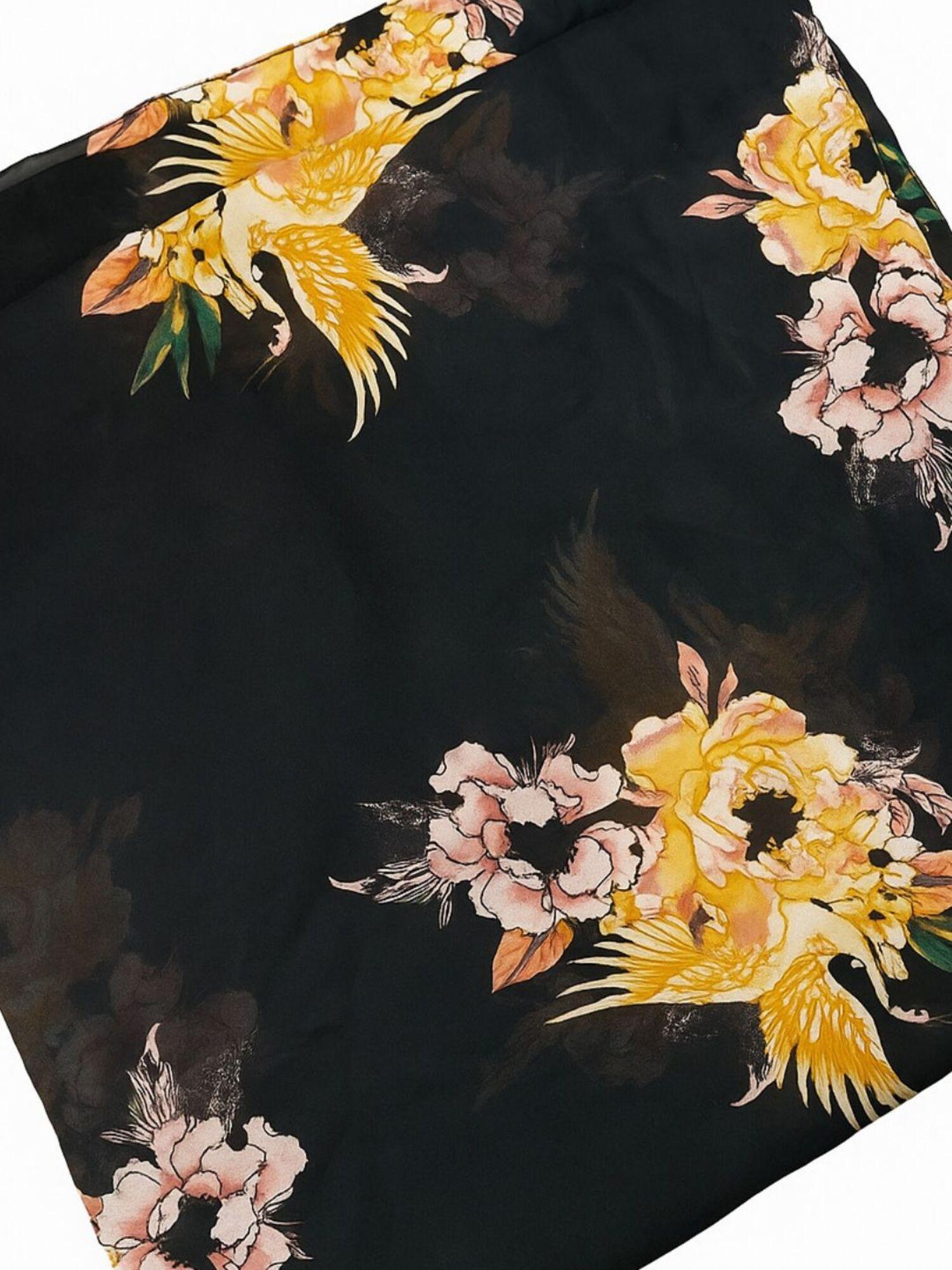 Buy Jewelz Women Premium Black Floral Stole Online