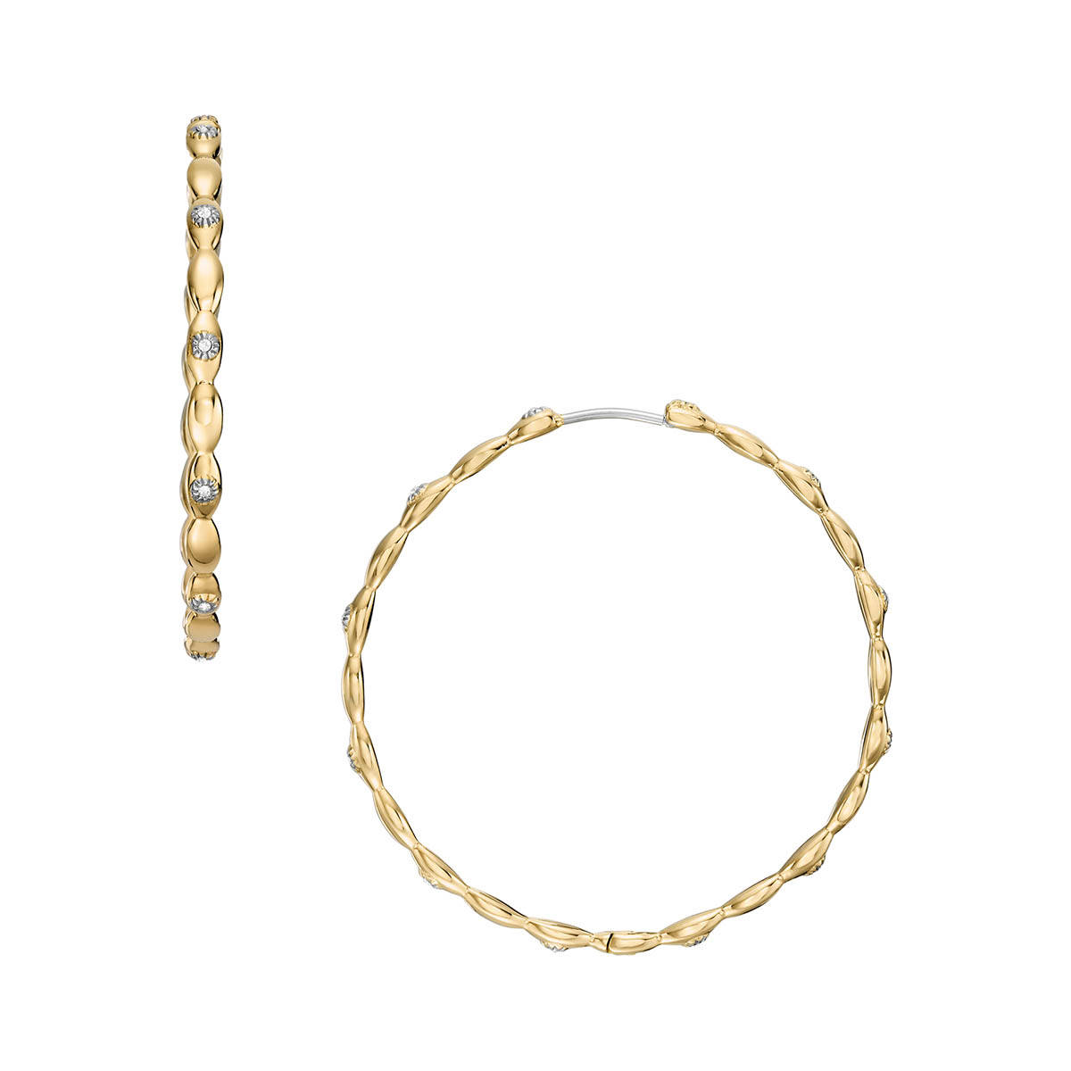 Fossil Sutton Gold Hoop Earring