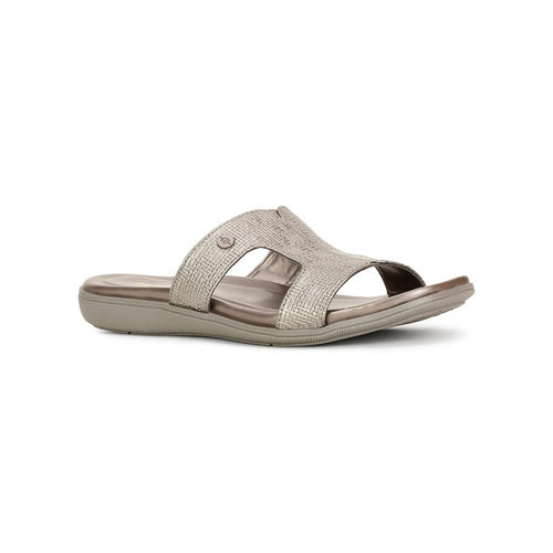 Buy Bata Women Textured Casual Flats- Grey Online