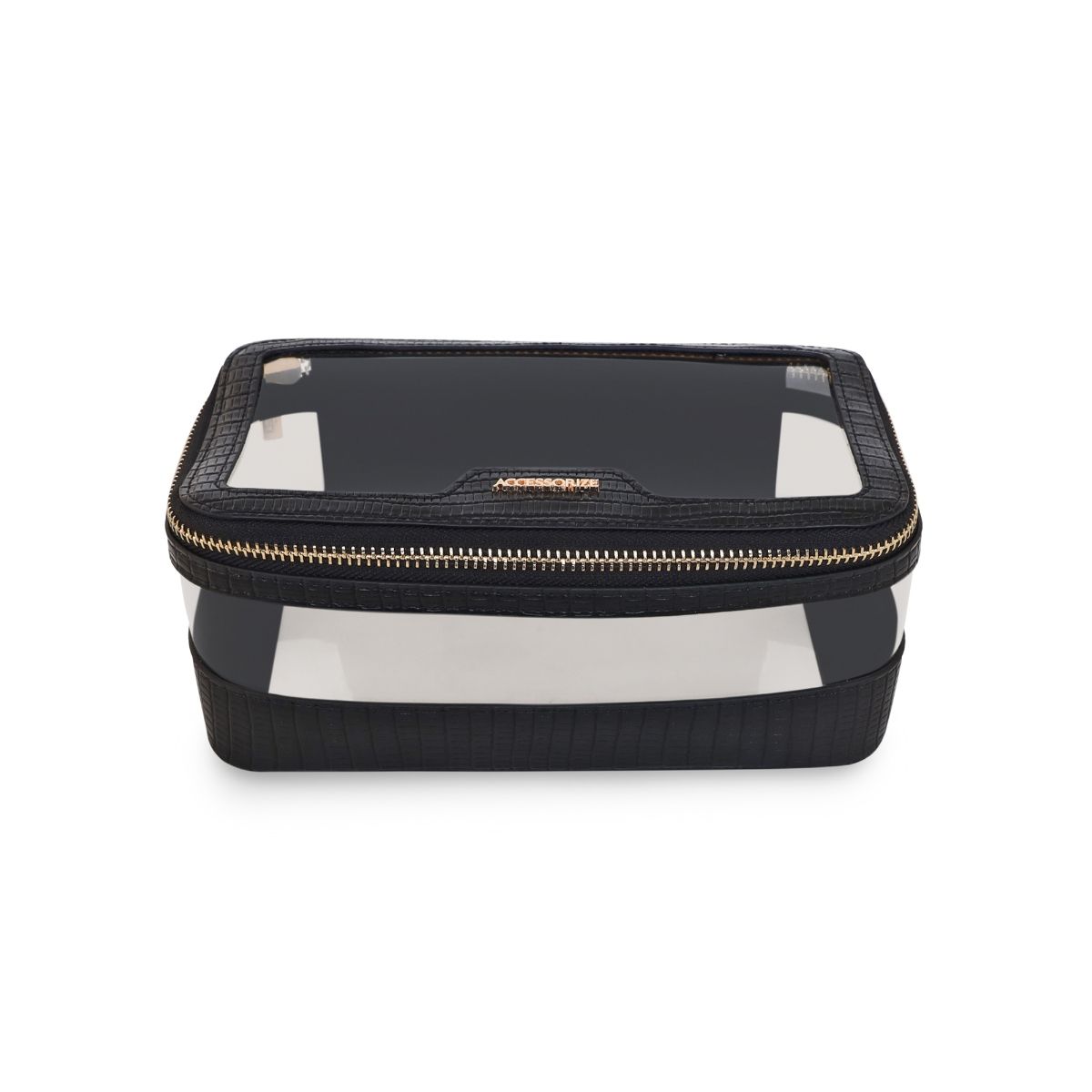 Accessorize London Womens Faux Leather Black Make Up Bag Buy