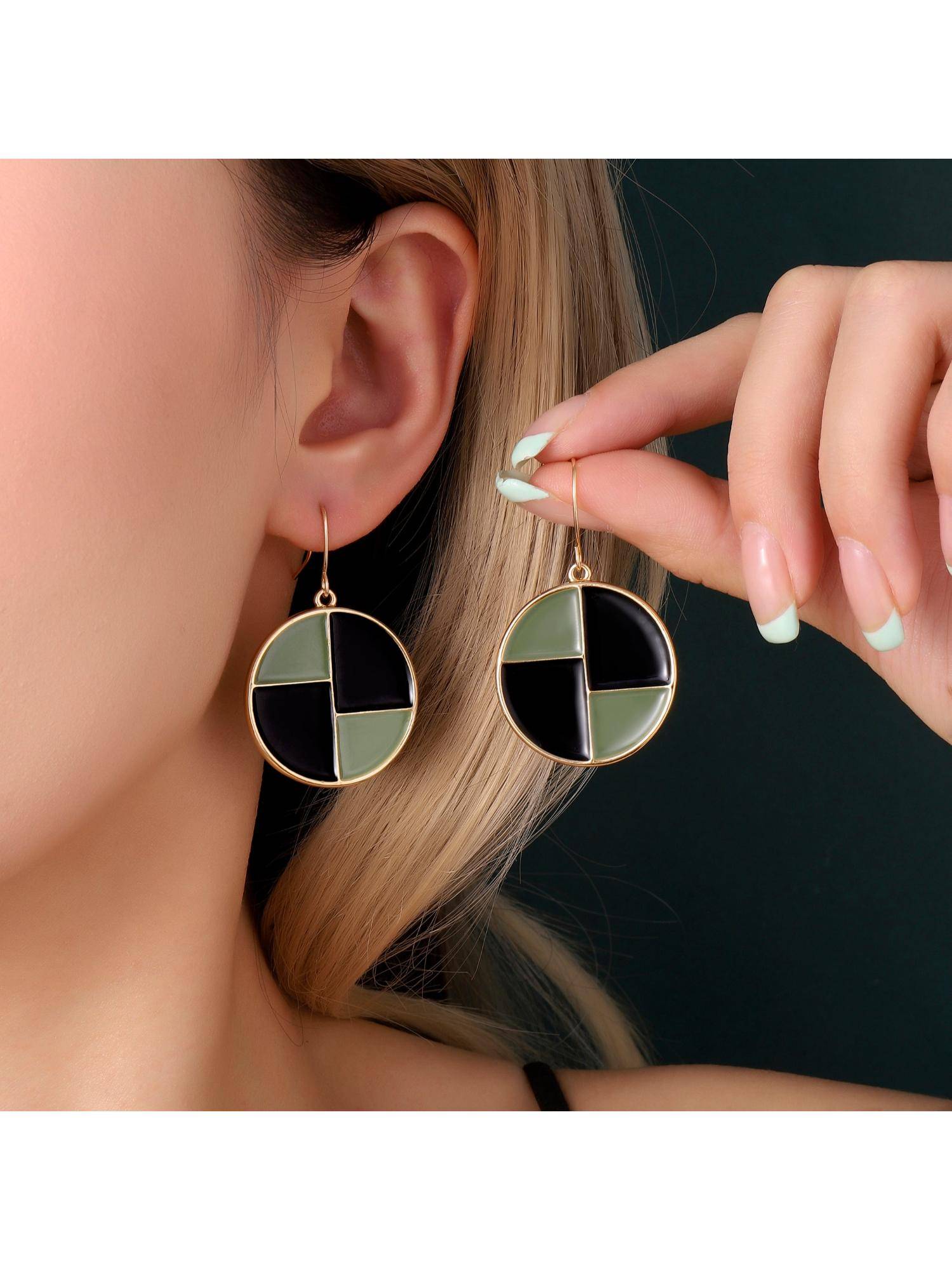 Salty Affluent Luxury Gold Drop Earrings