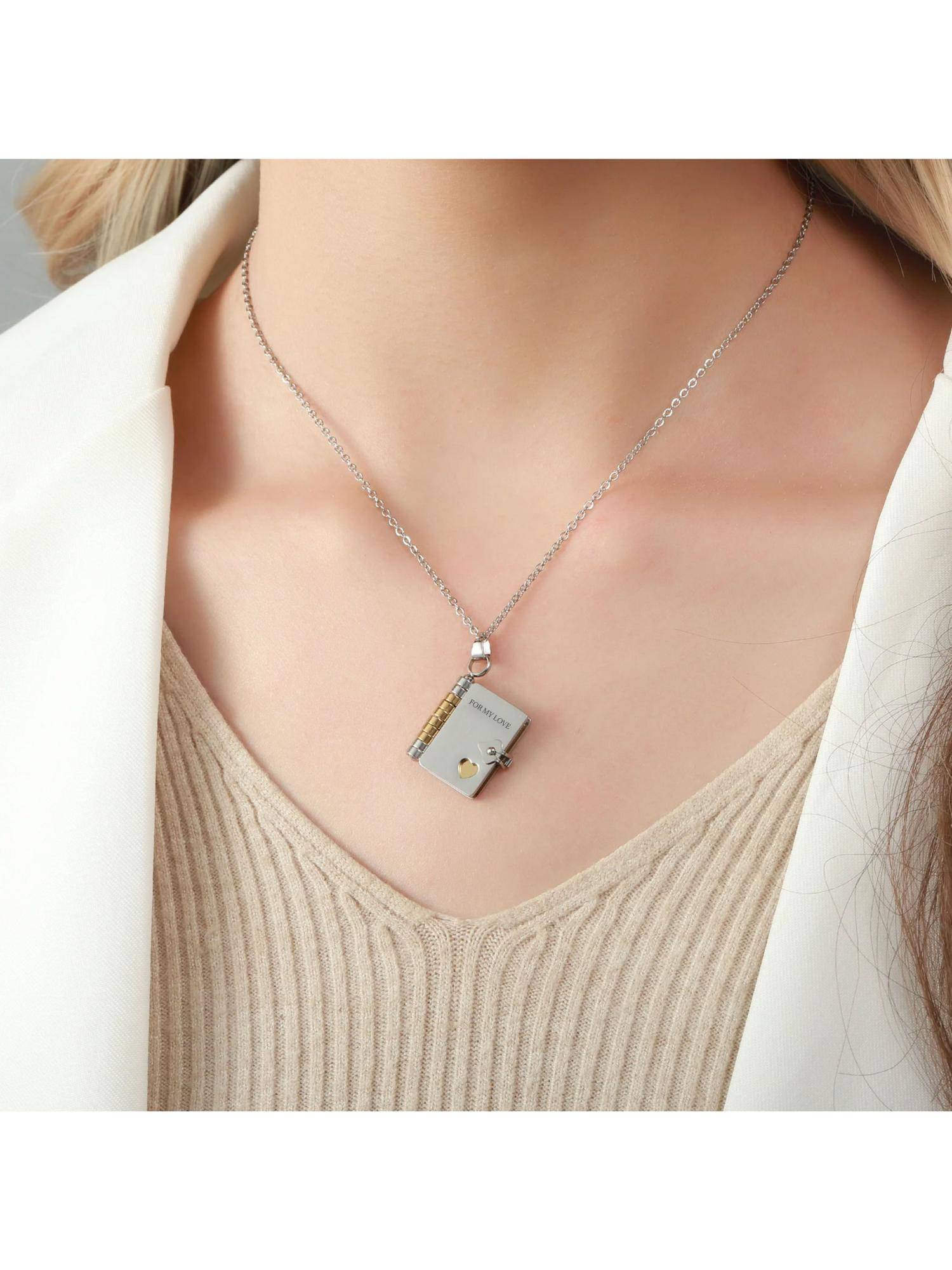 Salty Chapter Of Love Silver Necklace