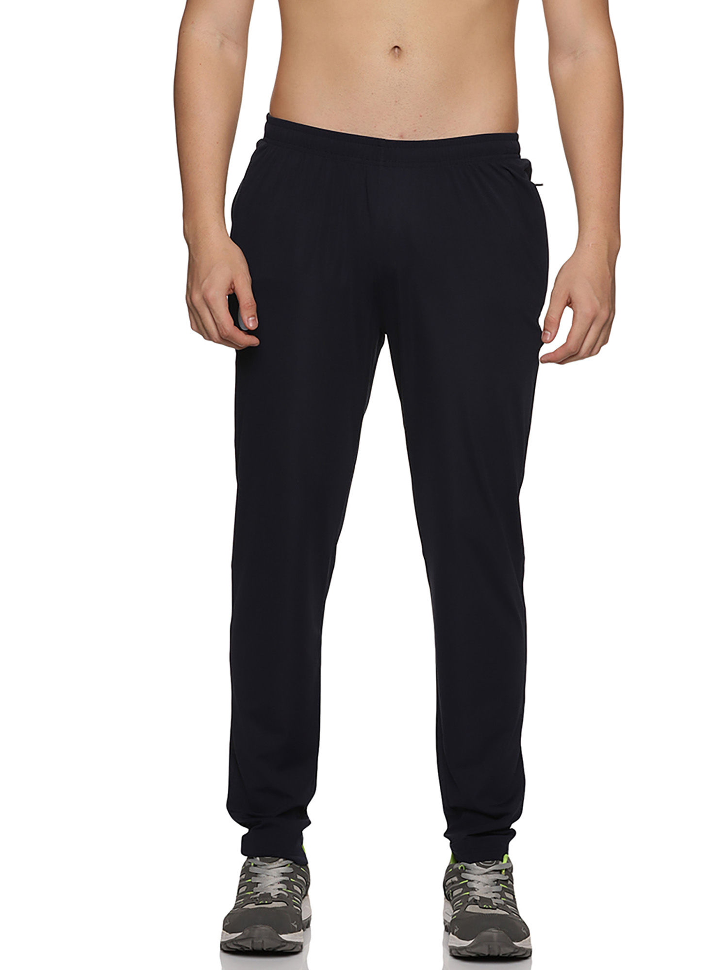 Buy Omtex Elite Athletic Trackpant for Men with Zipper Pockets Black-Navy  (Pack of 2) online