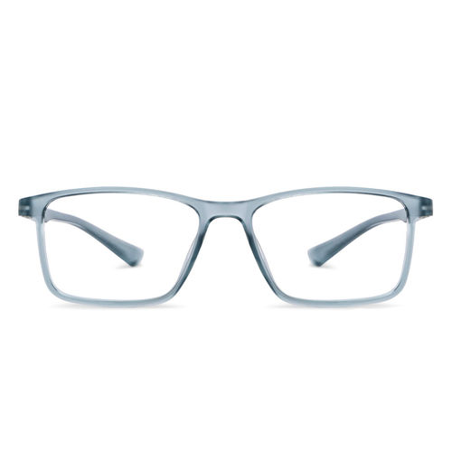 Buy Lenskart Blu Grey Rectangle Medium Blue Cut Anti-Glare Zero