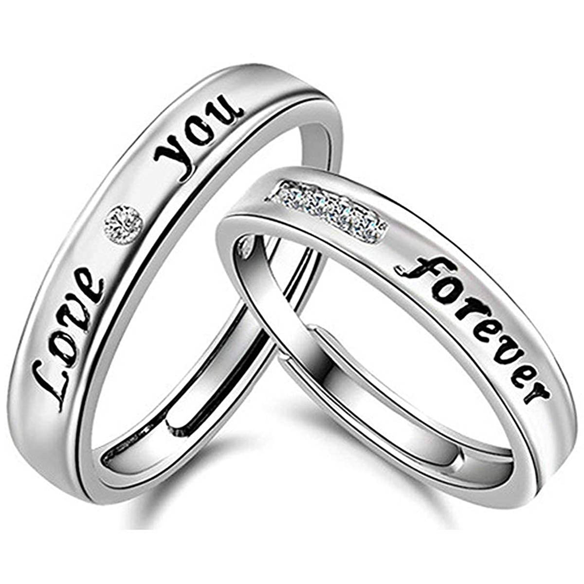 Karatcart Platinum Plated Elegant Austrian Crystal Adjustable Flower Ring