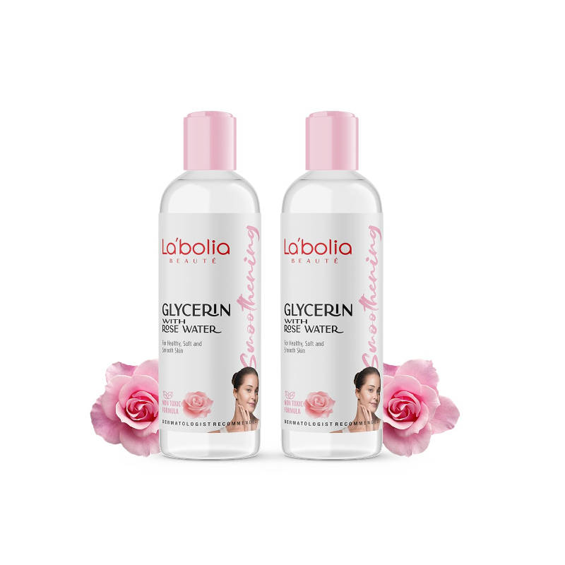 Labolia Beaute 99.9% Pure Glycerin With Rose Water For Healthy & Glowing Skin - Pack Of 2