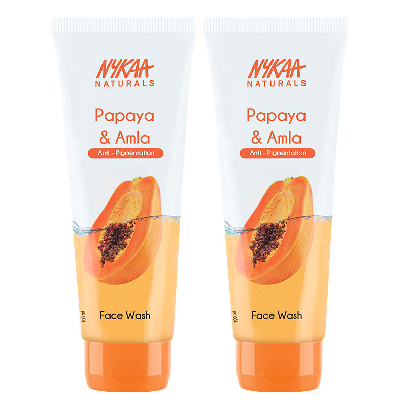 Nykaa Naturals Papaya & Amla Anti-pigmentation Face Wash Combo (pack Of 2)