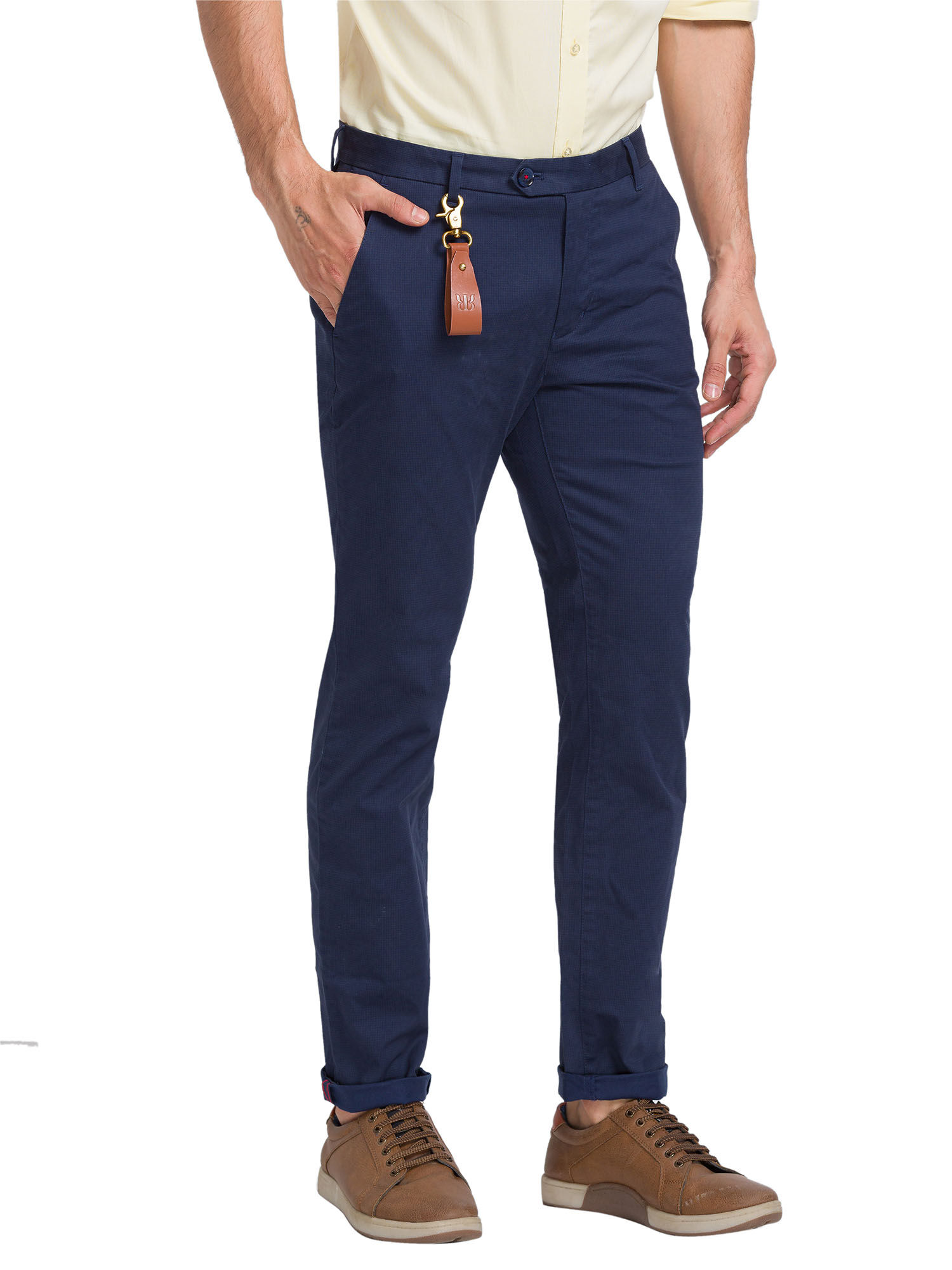 Buy Raymond Grey Slim Fit Flat Front Trousers for Men's Online @ Tata CLiQ