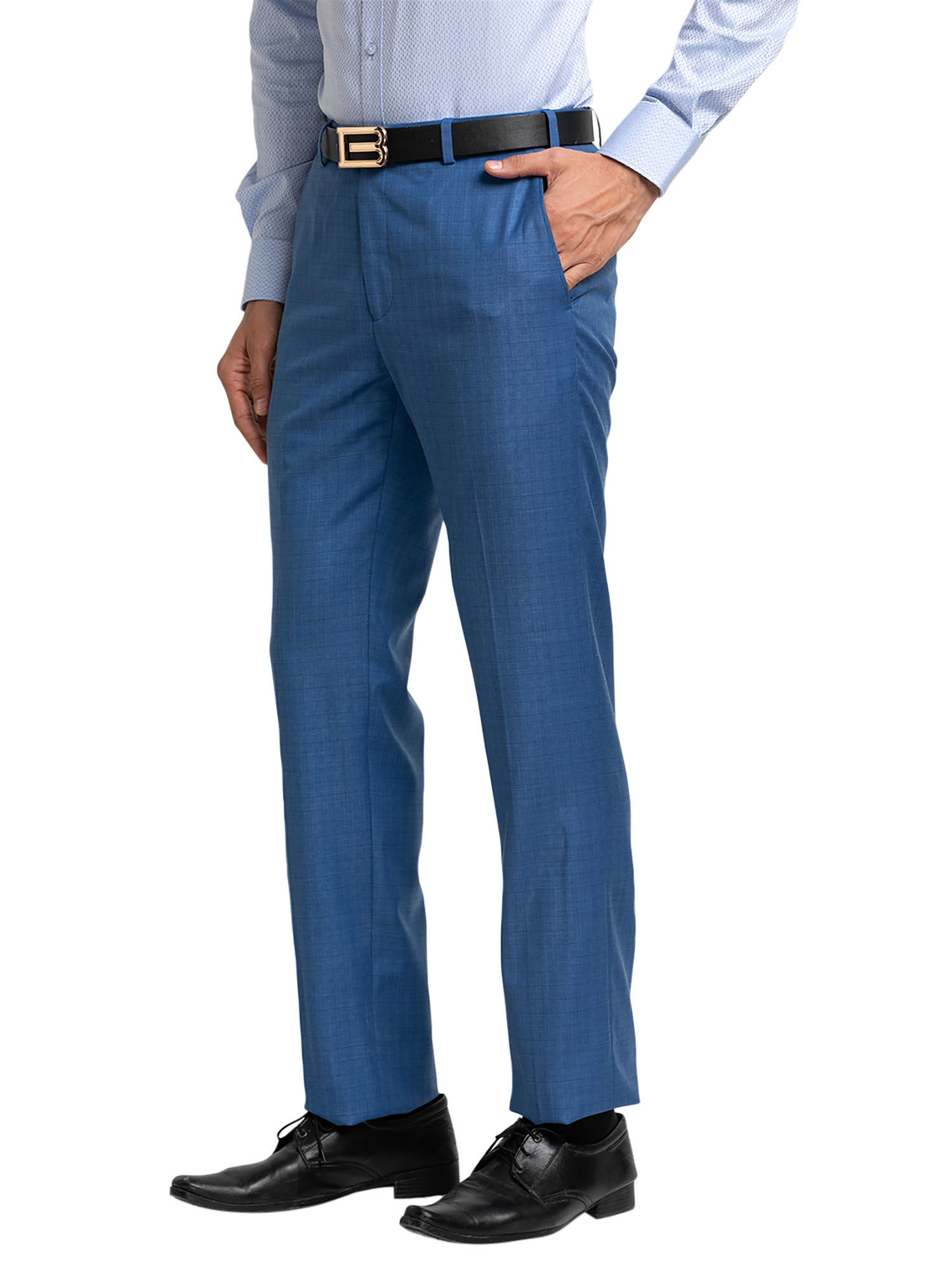 36, 30 Blue Raymond Contemporary Fit Trouser at best price in Coimbatore |  ID: 18728282355