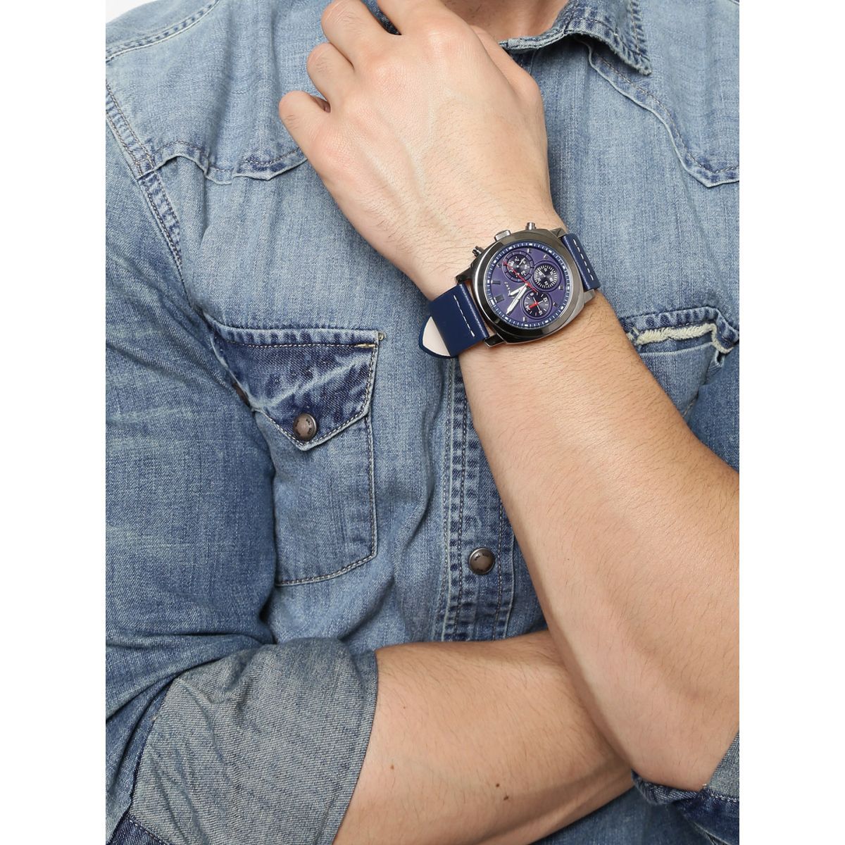 Buy Giordano Multifunctional Blue Dial Men S Watch Online