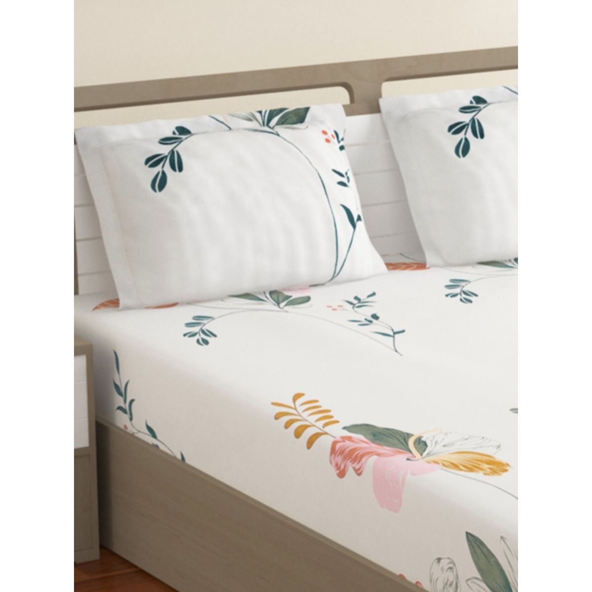 Bombay dyeing double bedsheet 2025 with 2 pillow cover