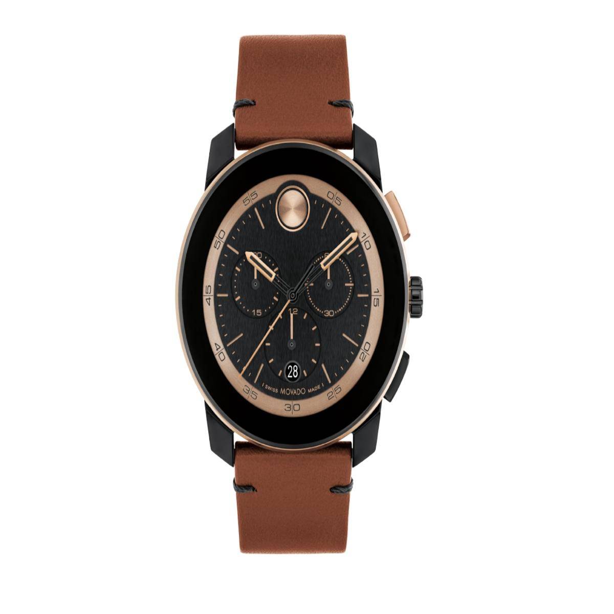 Buy Movado Men Bold Black Round Dial Analog Watch - 3601115 Online