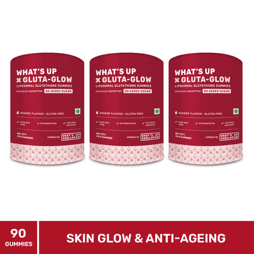 Buy What's Up Wellness Glutathione Gummies with Vitamin C, Radiant &  Youthful Skin Online