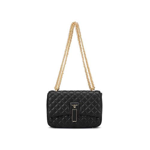 Buy WHAT A QUILTED LEATHER BLACK HANDBAG for Women Online in India