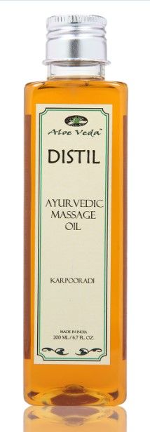 Aloe Veda Distil Ayurvedic Massage Oil - Karpooradi