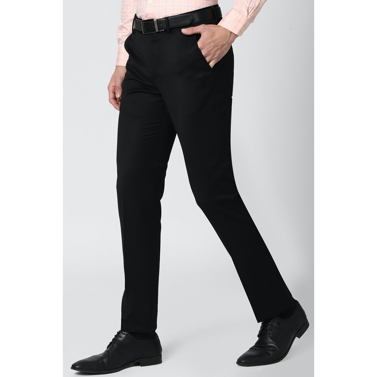 Buy Peter England Men's Western Pants (PITFONSFT46615_Black_36) at Amazon.in