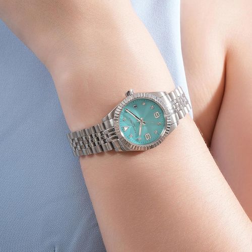 Buy Pierre Cardin Opera Timbre Stainless Steel Tiffany Blue Watch