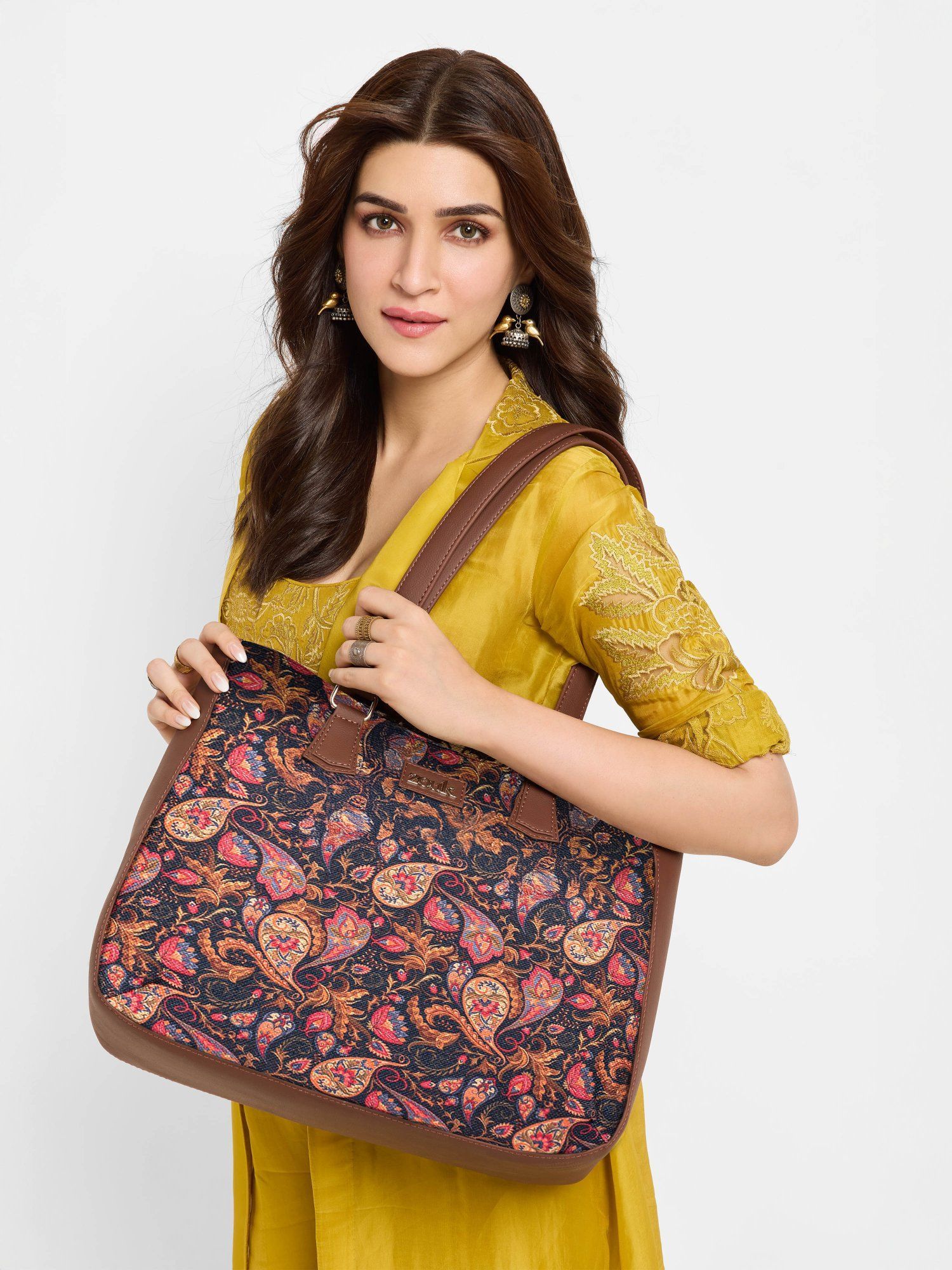 Buy Zouk Paisley Print Getaway Shoulder Bag Online