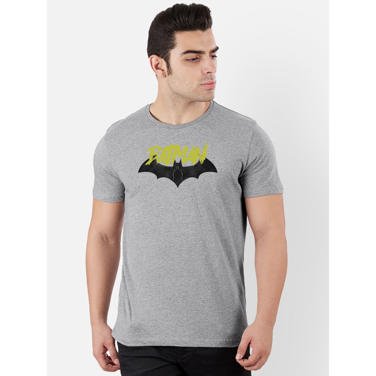 Free Authority Batman Featured Grey T-shirt (M): Buy Free Authority Batman  Featured Grey T-shirt (M) Online at Best Price in India | NykaaMan