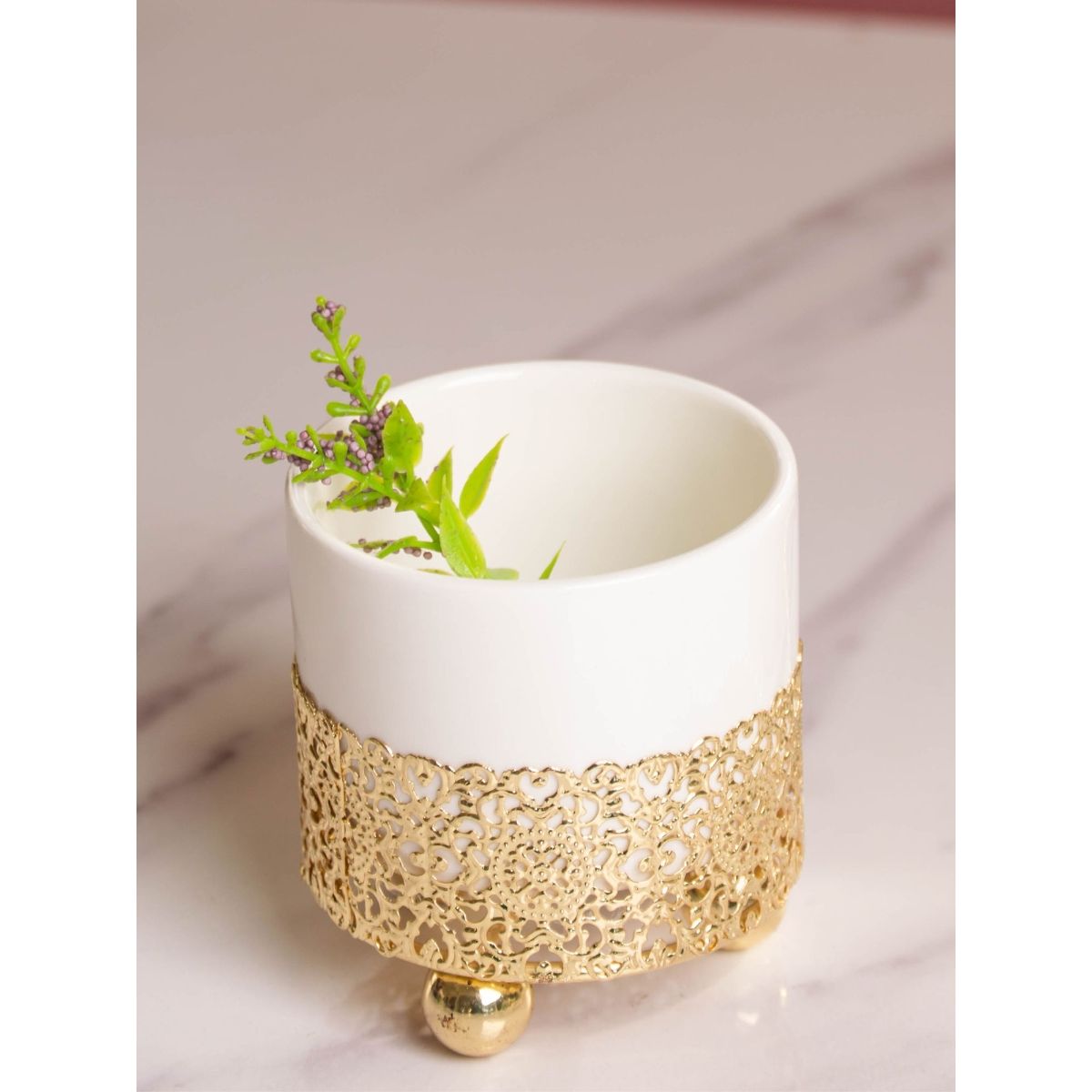Nestasia White Porcelain Desk Planter Buy Nestasia White Porcelain