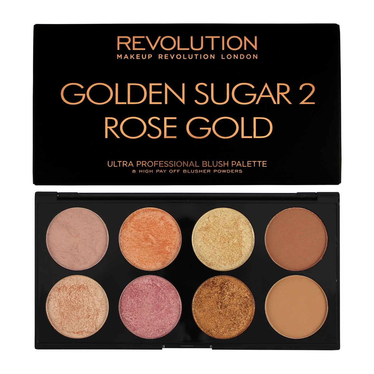 Makeup Revolution Golden Sugar 2 Rose Gold Ultra Professional Blush Palette