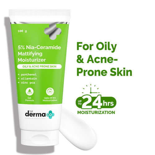 Buy The Derma Co 5% Nia-Ceramide Mattifying Moisturizer for Oily & Acne  Prone Skin 100g Online