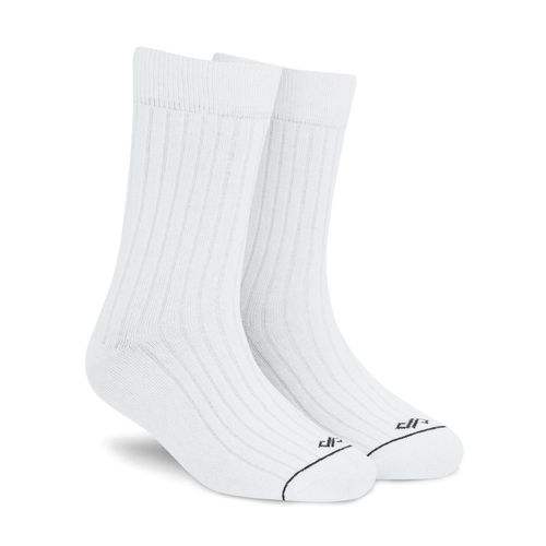 Dynamocks Men & Women Crew Length Socks, Pack Of 3 Pairs - White (Free Size)