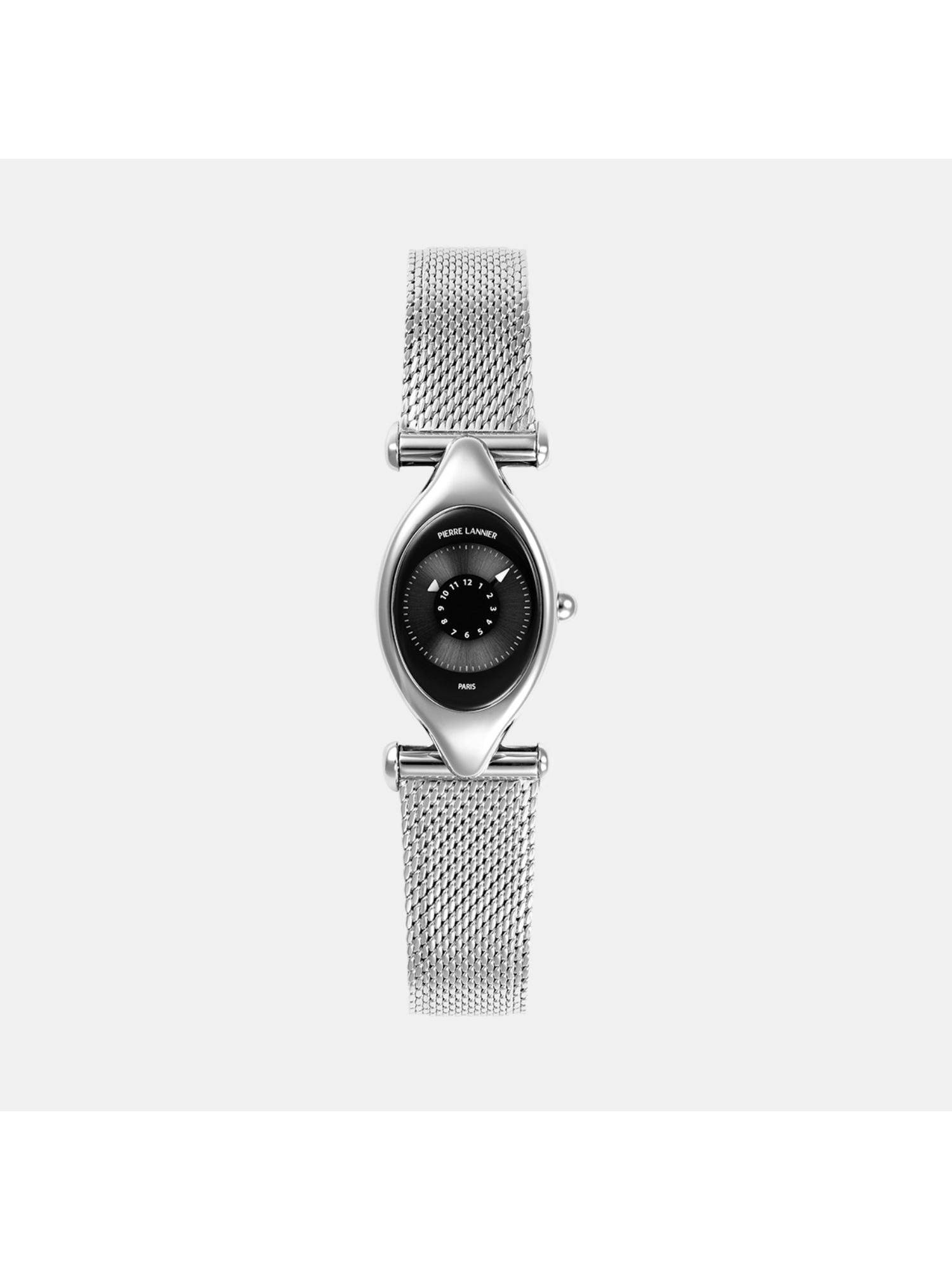 Pierre Lannier Black Stainless Steel Analog Watch (094L631)