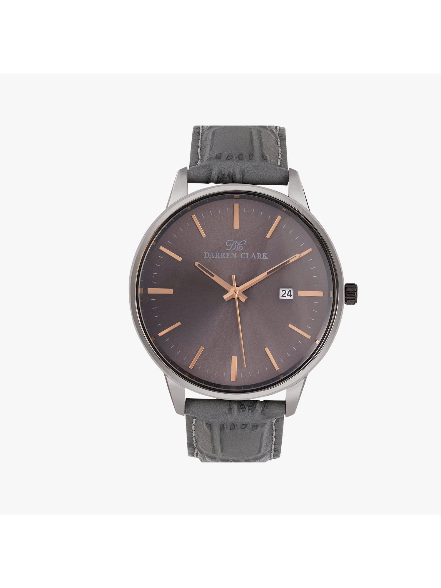 Buy Darren Clark Grey Metal Analog Watch (1001I-L0404) Online