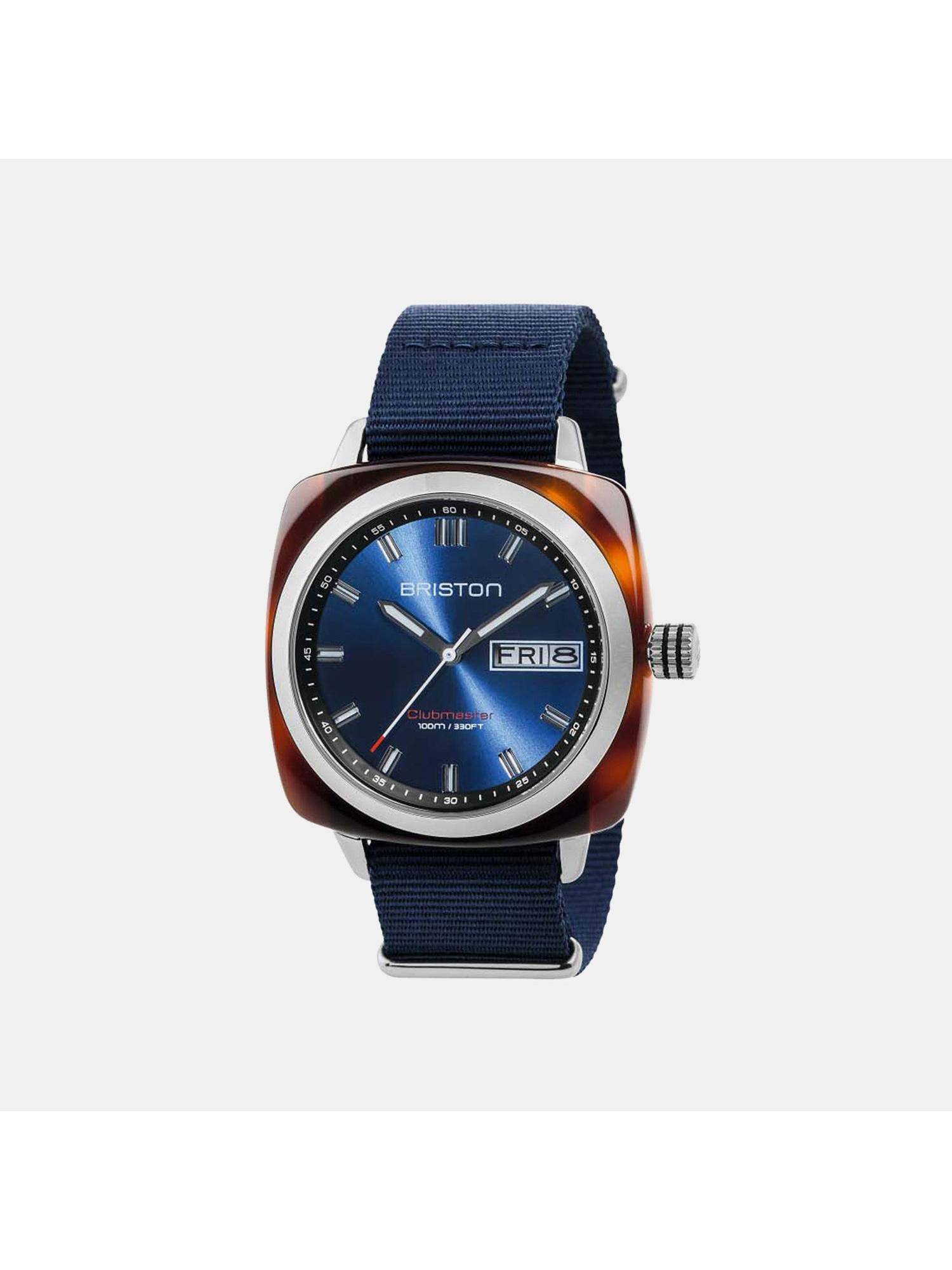 Briston Blue Stainless Steel Analog Watch (17342.Sa.Ts.9.Nnb)
