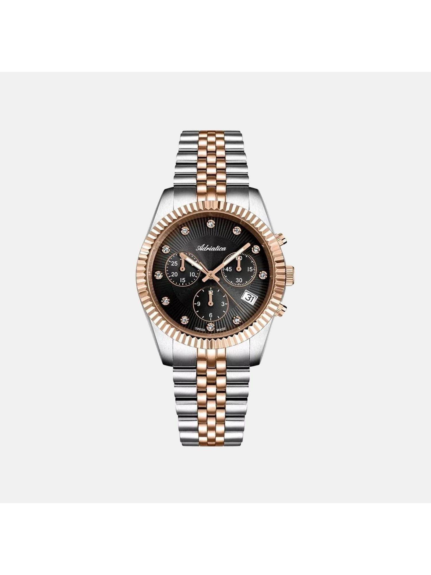 Adriatica Grey Stainless Steel Chronograph Watch (A3809.R1R6Ch)