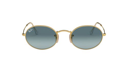 Buy Ray-Ban 0RB3547 Blue Gradient Icons Oval Sunglasses (51 mm) Online