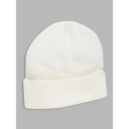 Buy LINDBERGH Mens Off White Woven Beanie Online