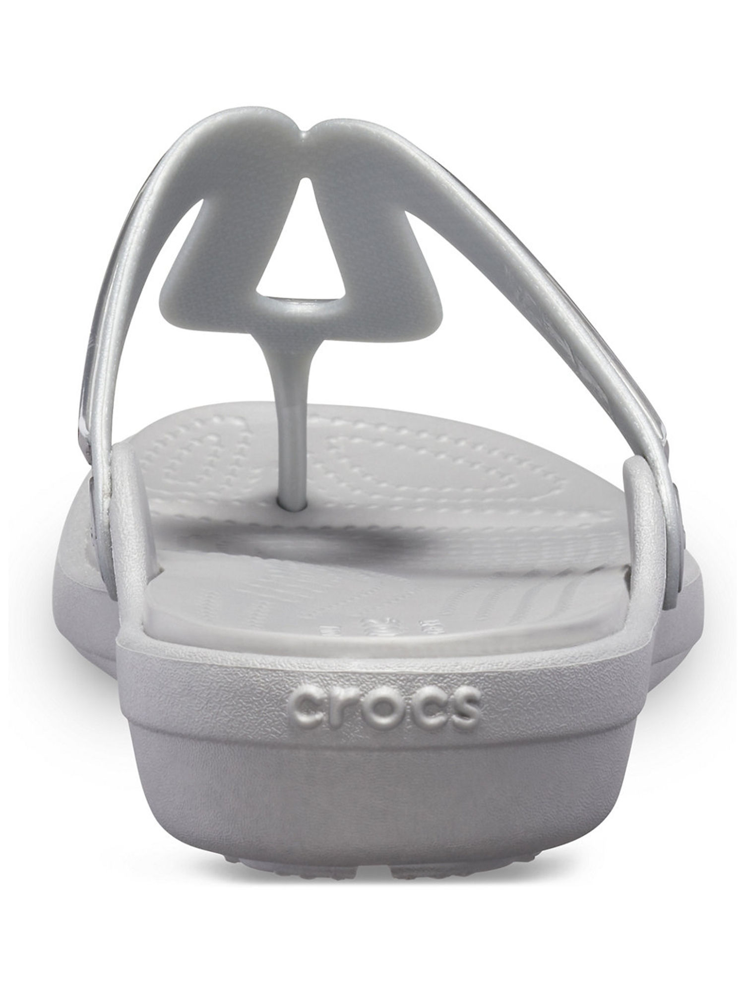 Buy Crocs Sanrah Silver Flipflops Online