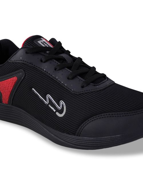 Campus Cato Black Men Running Shoes