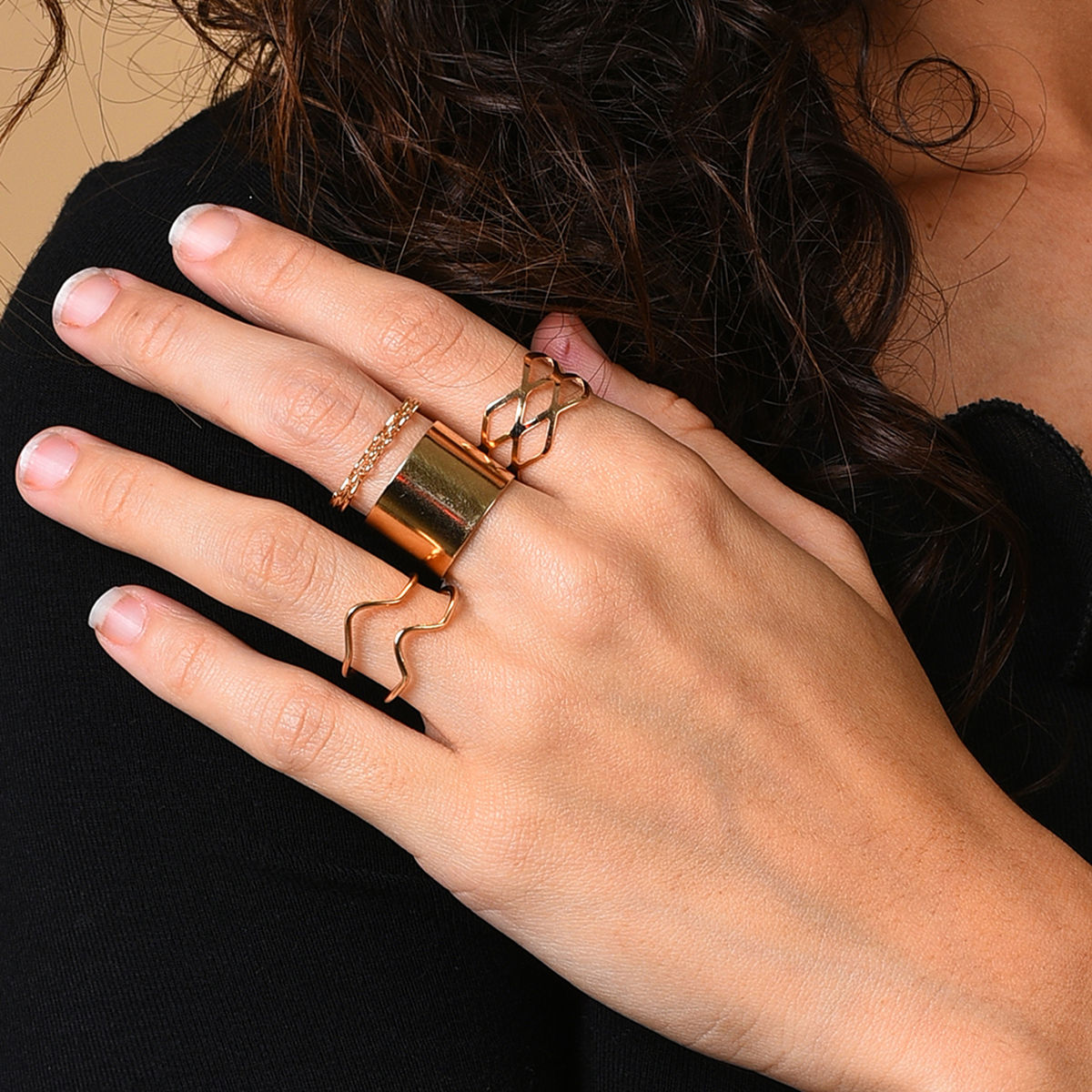 Buy Multicolored Rings for Women by Sohi Online | Ajio.com