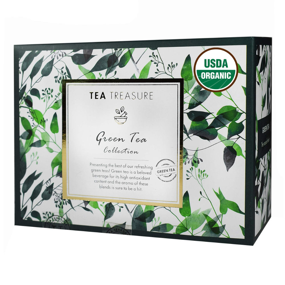 Tea Treasure Green Tea Pyramid Tea Bags Collection