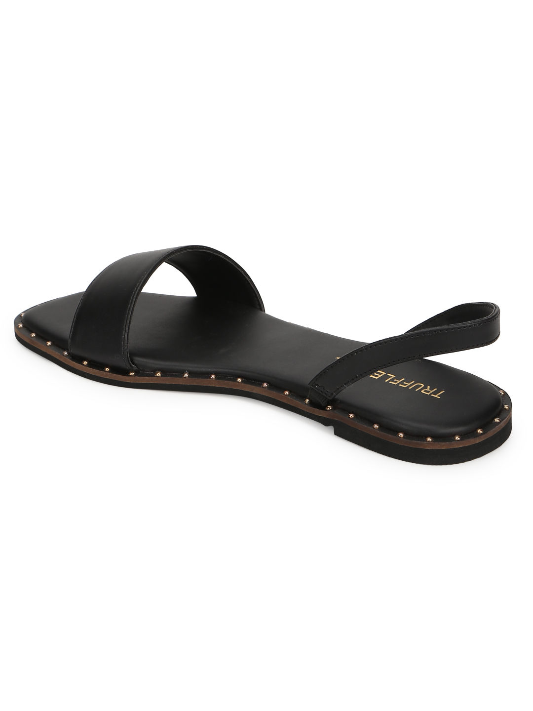 Buy Shoetopia Stylish Ethnic Black Flat Sandals for Women & Girls online