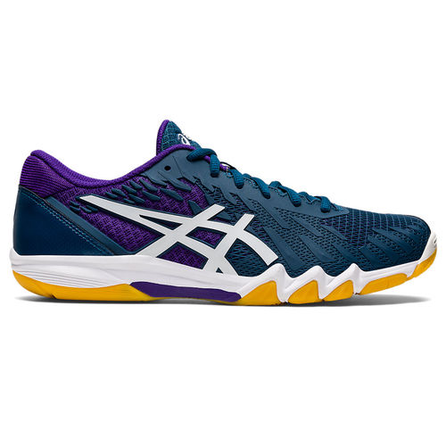 ASICS Attack Bladelyte Navy Blue Unisex Table Tennis Shoes (UK 9)
