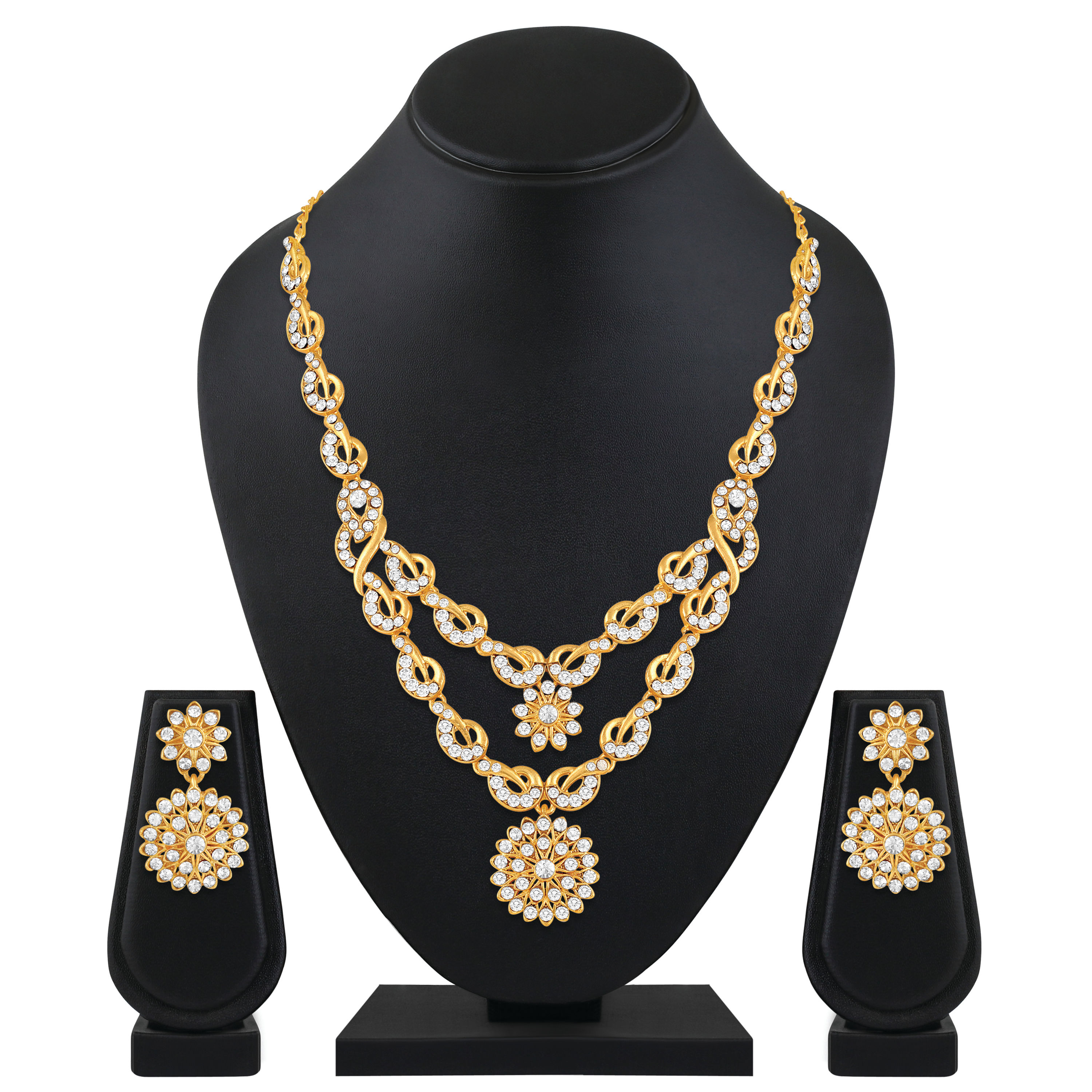 22 KARAT FANCY GOLD NECKLACE SET at Rs 125000/piece | Mukhed | Nanded | ID:  22484902630