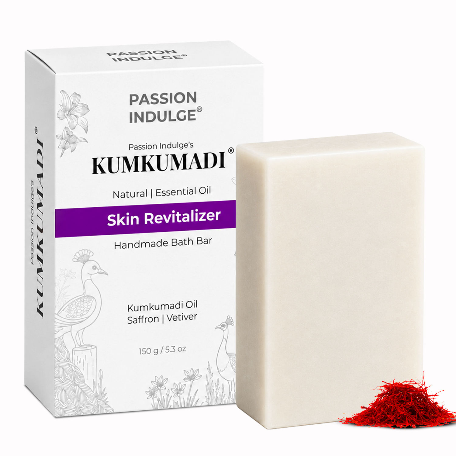 Buy Passion Indulge Kumkumadi Natural Handmade Bath Bar Online
