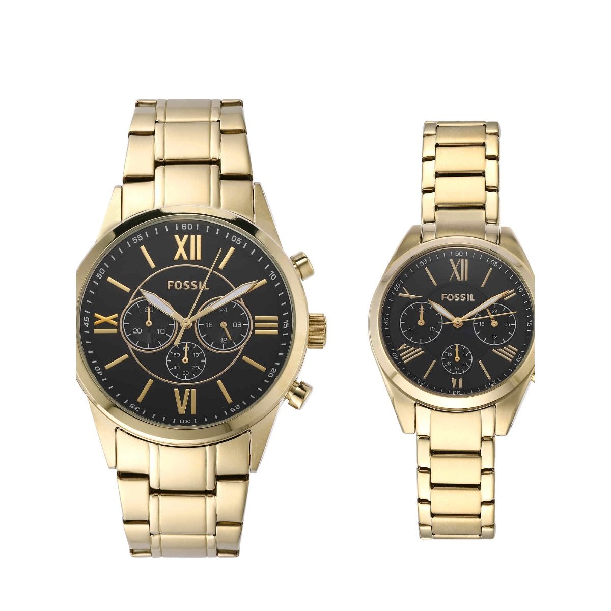 Buy Fossil Modern Courier Gold Watch Set BQ2400SET (M) Online