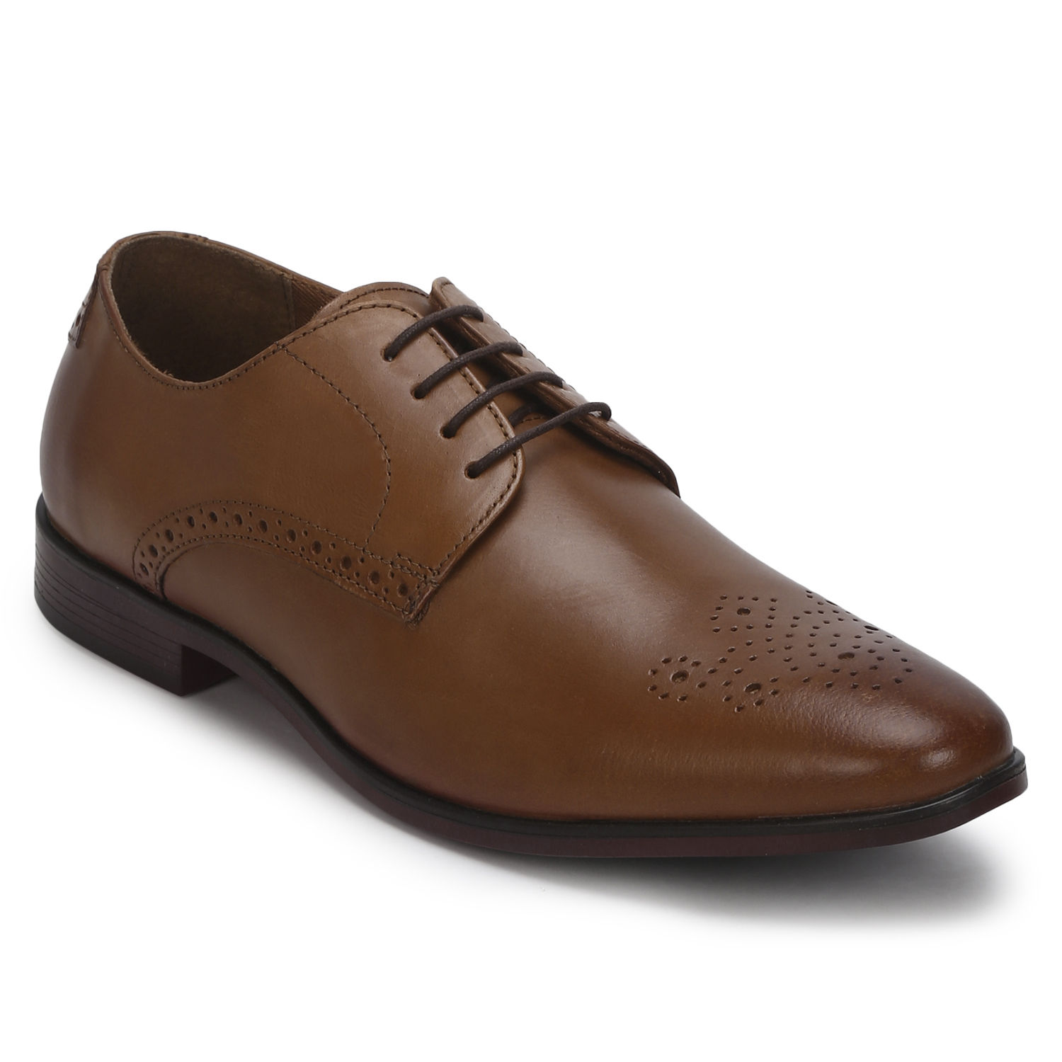 red tape tan derby boots