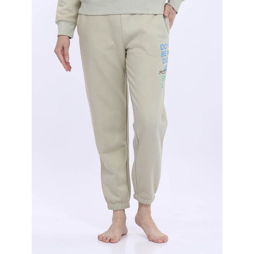 Buy MAYSIXTY Women Fleece Cream Fashion Jogger Online