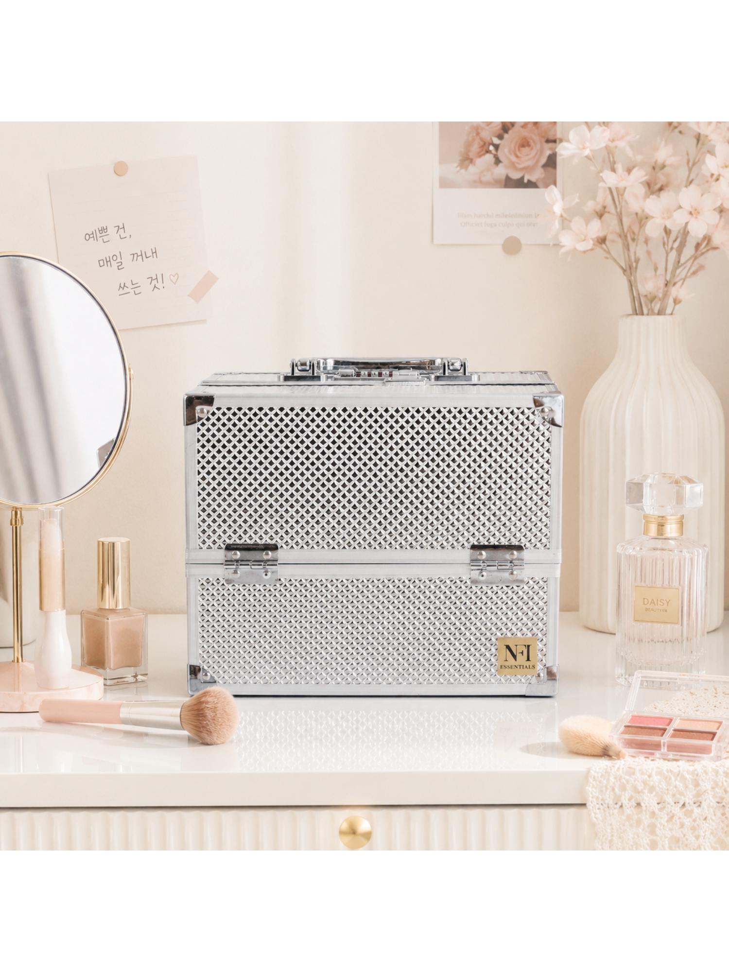 Buy NFI Essentials Makeup Organizer Box - Silver Online