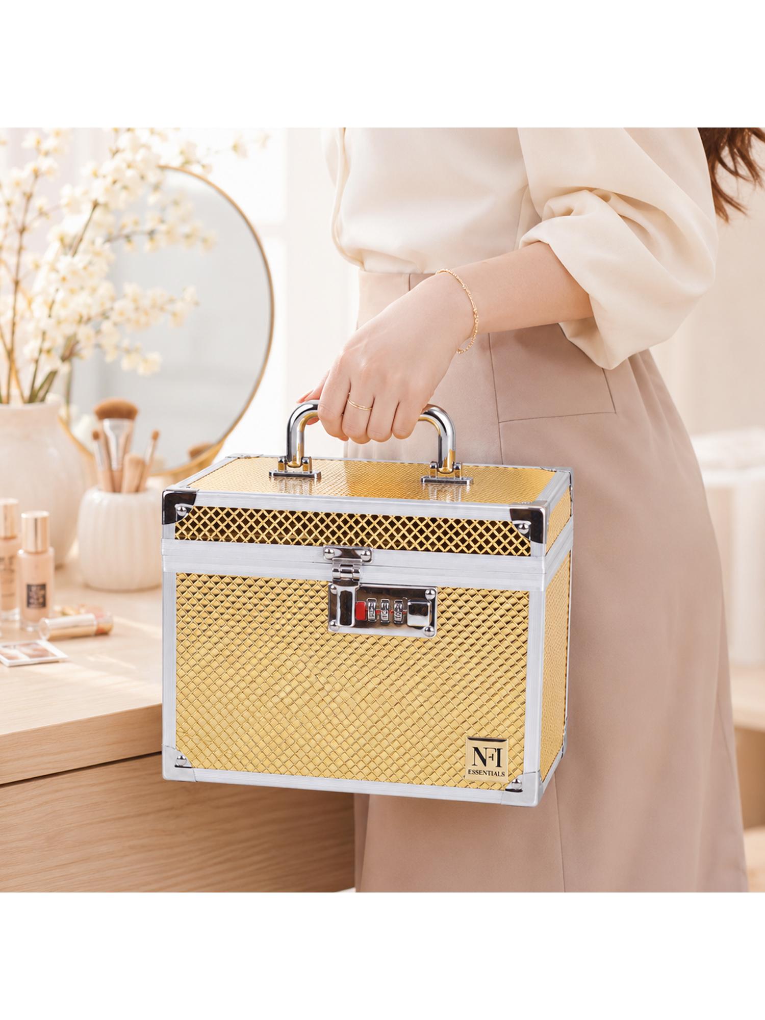 Buy NFI Essentials Makeup Vanity Box - Gold Online