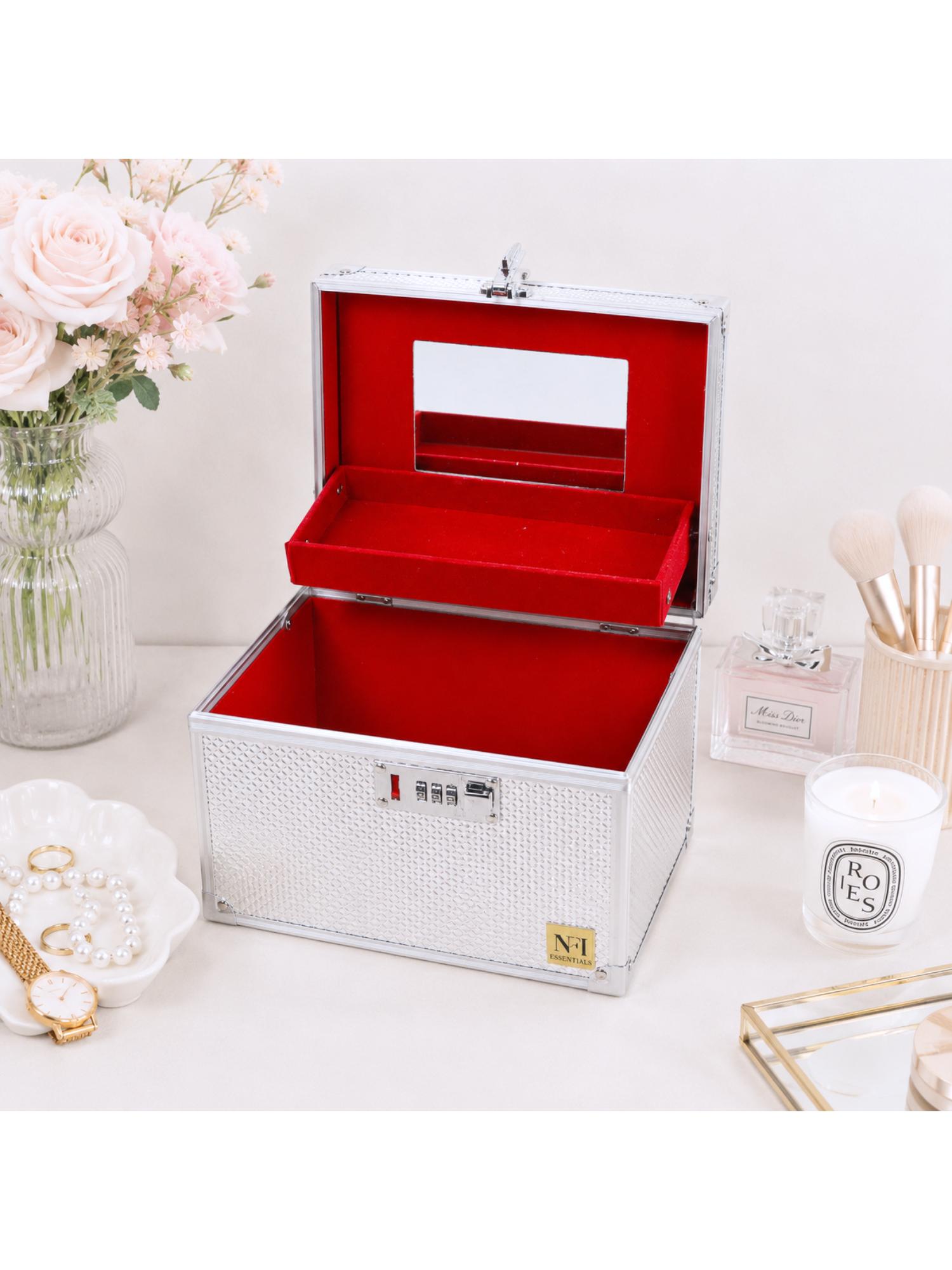 Buy NFI Essentials Makeup Vanity Box - Silver Online