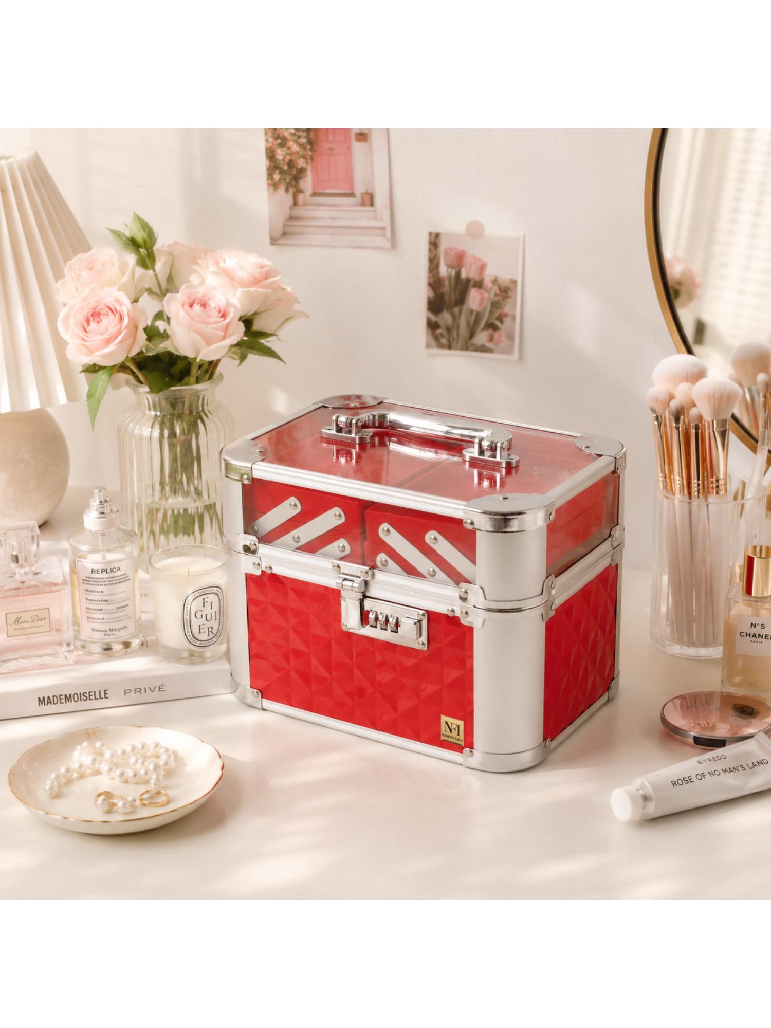 Buy NFI Essentials Makeup Organizer Box - Red Online