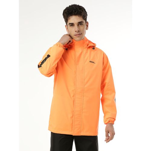 Buy ZEEL Mens Orange and Black Waterproof Raincoat with Pant (Set